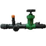 2 inch Header Assembly Threaded with Throttle Valve 2 inch Inlet and Outlet Manifold