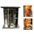 Commercial SS Table Top Double Burner Gas Shawarma Machine with 20 Kg Meat Holding Capacity