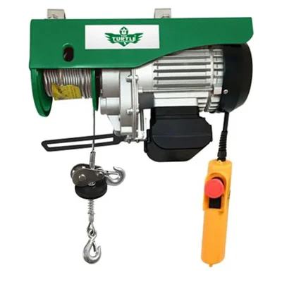 Turtle PA 1000 kg Mini Electric Hoist with 2000 W 100% Copper Winding Motor, 8 mm & 25 meter Wire Rope