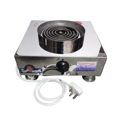 Premium Quality 2000W Electric Operated Chulha, Stainless Steel Body