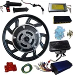 2000W High Torque Electric Bike Conversion Kit 60V/72V, 17 Inch Hub Motor, Drum Brake Type, Suitable for 100-150CC Bikes