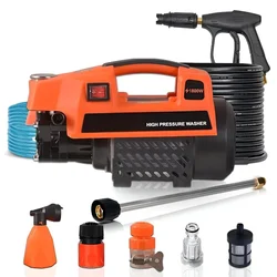 Nutronics Supreme 200 Bar 1800W High Pressure Washer For Car, Bike & Home Cleaning, 6.5 LPM Flow, With Accessories
