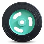 Heavy Duty 250 x 50 MM / 10 x 2 Inch 200 Kg Load Capacity Rubber Wheel ( C.I + Wheel ) Without Ball Bearing