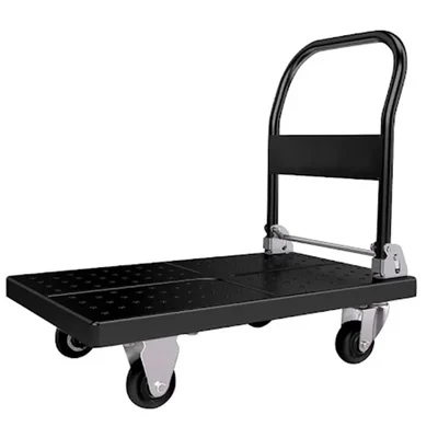 Premium Quality 200 Kg Load Capacity Foldable Platform Trolley With Metal Platform & Steel Handle (75 x 50 x 86 cm)