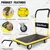EverBest® 200Kg Heavy Duty Folding Metal Portable & Compact Hand Platform Trolley -with 360 Rotating Wheels 