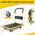 EverBest® 200Kg Heavy Duty Folding Metal Portable & Compact Hand Platform Trolley -with 360 Rotating Wheels 