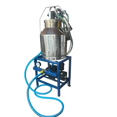 200 LPM Single Bucket (20 ltr) Milking Machine with 0.75 HP Motor (Single Phase) Monoblock