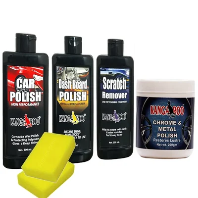 Kangaroo 200ml Car Care Kit Polish Dashboard Scratch Metal MP200-CDS-200 (KT-MP-200-CDS-200)