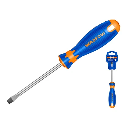Wadfow 8mmx200mm Slotted Magnetized Tip Screwdriver (WSD1288) - Pack Of 2