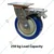 Heavy Duty 250 kg Load Capacity 8 inch (200 mm) Swivel with Brake Type Double Ball Bearing Anti Static PU Caster Wheel