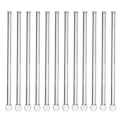 COMETEK 200mm Borosilicate Glass Stirring Rods Pack of 12 | Lab Chemistry Stirrers & Bartending Cocktail Muddler Sticks