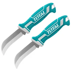 Total 200mm SS Cable Stripping Knife Curved Blade (THT51882) Pack of  2
