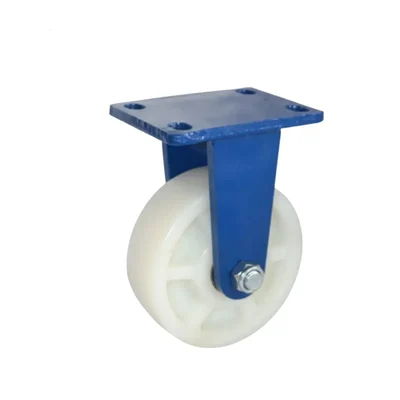 Heavy Duty 1000 kg Load Capacity 8 inch (200 mm) Fixed Type Double Ball Bearing Nylon Caster Wheel
