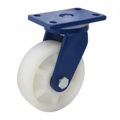 Heavy Duty 1000 kg Load Capacity 8 inch (200 mm) Swivel Type Double Ball Bearing Nylon Caster Wheel