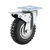 Heavy Duty 8 inch / 200 mm Swivel With Brake Type Double Ball Bearing PVC Caster Wheel