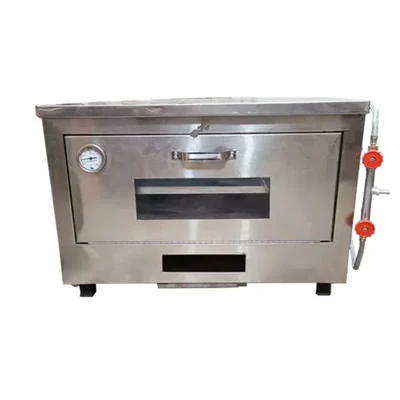 Heavy Duty Indian 20 x 20 Inch Gas Operated Pizza Oven, 8 Pizza