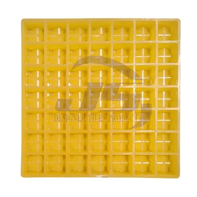 JS Designer 20,25 mm Rubber Cover Block Mould 33 x 33 x 3 cm (49 Cavity)