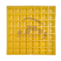 JS Designer 20,25 mm Rubber Cover Block Mould 33 x 33 x 3 cm (49 Cavity)