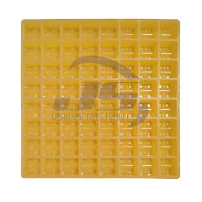 JS Designer 20,25 mm Rubber Cover Block Mould (64 Cavity) (+)