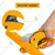 INGCO 203mm Auto Open PVC Pipe Cutter, Cutting Diameter Upto 3-42mm for Cutting PVC, PP, PU, & PE Pipes (HPCS05428)