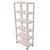 ALIJA 6 Shelf 72 x 23 x 12 Inch (6 x 2 x 1 Ft.) Ivory Colour 20 Gauge Multipurpose Storage Rack