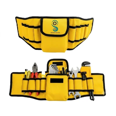 Gramstrong 20 Inch 8 Pockets Adjustable Work Tool Belt Pouch