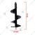 Heavy Duty 20 inch Single Spiral Auger Bit  For Earth Auger/ Post Hole Digger Machine