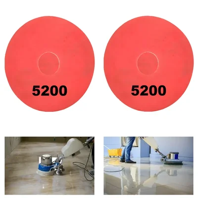 Surie Polex 20 inch Red Floor Buffer Pads For Polishing and Buffing (5200) - Pack of 2