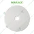 Makage 20 Inch White Buffer Finishing Pad for Polishing & Buffing (Pack of 5)