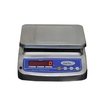 Metis 20 Kg Capacity Stainless Steel Counter Weighing Machine With 1 Year Warranty