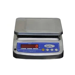 Metis 20 Kg Capacity Stainless Steel Counter Weighing Machine With 1 Year Warranty