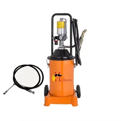 Hukums 20 Kg 10.5 Kg/cm² Pneumatic Operated Grease Pump with 2 meter Hose Pipe