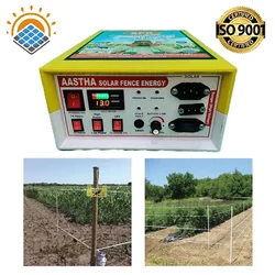 Khetpal 20 KV Solar AC/DC Zatka Machine for 50 Acres Area with Siren, Cables, and Battery Connectors (1 Year Warranty)