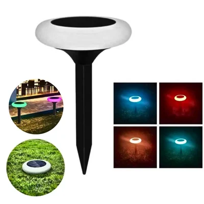 SAHAPECT 20 Led Home Garden Waterproof Outdoor Auto Colour Changing Disk Shaped Solar Light Set an Excellent Solution For Out Door Lighting