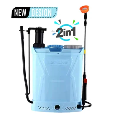 Neptune BS-21 Battery & Manual 2-in-1 Knapsack Sprayer 12V 8Ah | 20L High Pressure for Agriculture & Gardening Use