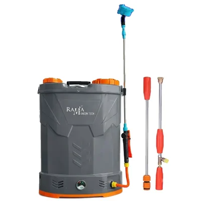 Rama Multitech (RM-13+) 20 Liters Double Pump Battery Operated Knapsack Sprayer with Dual Motor