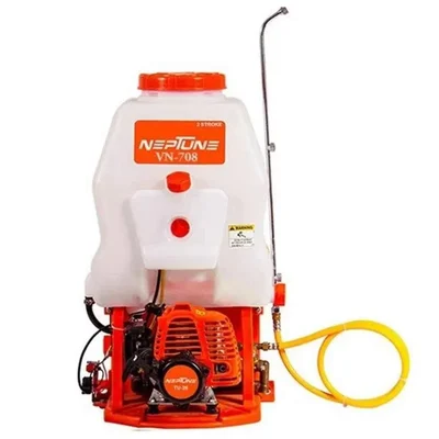 Neptune VN-708 (AL) 2 Stroke and 26cc Engine 20L Knapsack Power Sprayer with Aluminum Pump for Agriculture Purpose