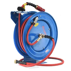 Zephyr ZSR1320HD Auto Retractable Steam Hose Reel Stand with 13 mm 20 m Hose Pipe for Garden and Industrial Purposes