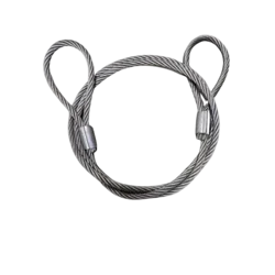 National 20 mm 1 Meter Wire Rope Sling,6x19 IWRC, Single Leg For Lifting, Rigging, and Material Handling