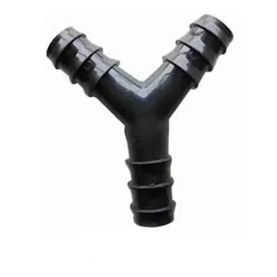 High Quality 20 mm Black Y joinner for Drip Irrigation (Pack of 20)