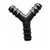 High Quality 20 mm Black Y joinner for Drip Irrigation (Pack of 20)