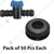 High Quality 20 mm Connector with 20 mm Grommet Combo used for Irrigation Purposes (Pack of 50 Pcs Each)