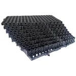 Singhal Garden Drain Cell Polypropylene and 20mm Drainage Mat for Terrace/Kitchen Garden (Black, 500 x 250 x 20)