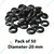 High Quality Rubber  Grommet 20mm Black used for Drip Irrigation (Pack of 50)