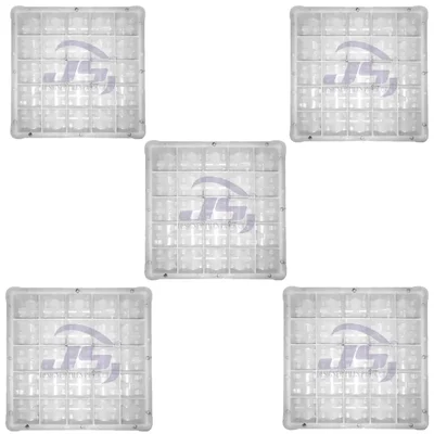 JS Designer ‎25 x 25 x 3 cm 20 mm Plastic Cover Block Mould, 25 Cavity (Pack Of 5)