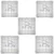 JS Designer ‎25 x 25 x 3 cm 20 mm Plastic Cover Block Mould, 25 Cavity (Pack Of 5)