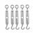 LIFT IT  5 Pcs 20 mm Eye to hook Commercial Mild Steel Galvanized Turnbuckle 