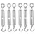 LIFIT Pack of 6 Commercial Grade 20mm Eye-to-Hook Turnbuckles – Galvanized Mild Steel