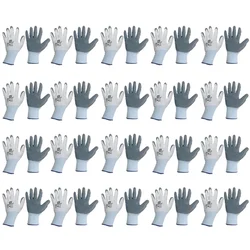 Minsales 20 Pair Safety Gloves - Multipurpose, Cut Resistance, Nitrile Coating, Full Fingered for Industrial Use