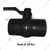 Heavy Duty 2 inch Plastic Ball Valve for Household and Agriculture Purposes (Pack of 20 Pcs)